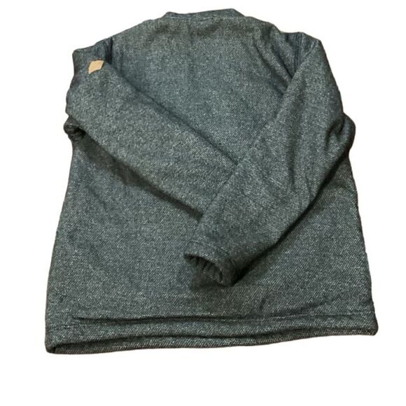 Orvis Sweater Gray 1/4 Zip Heavyweight Pullover Fleece Sherpa Lined Men Medium - Picture 2 of 9